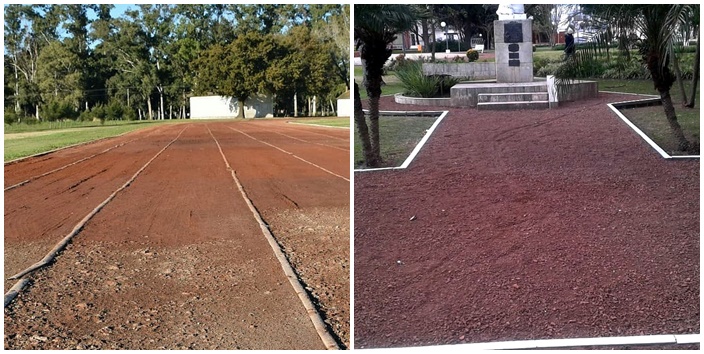 mosaico plaza y pista