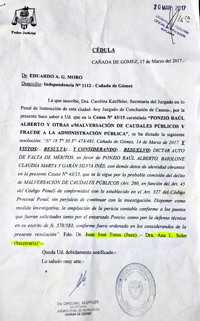 ponzio raul copia dictamen falta de merito 