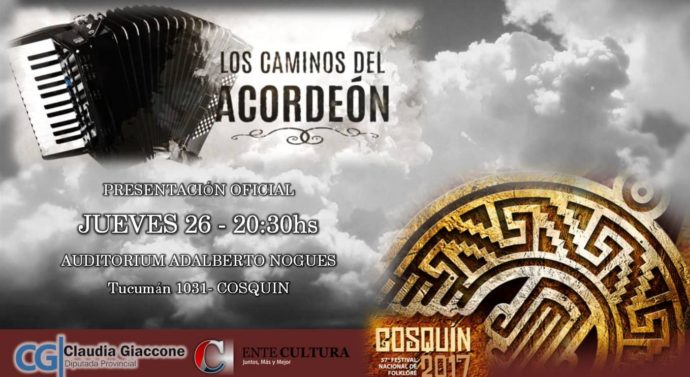flyer chamamé en Cosquin 