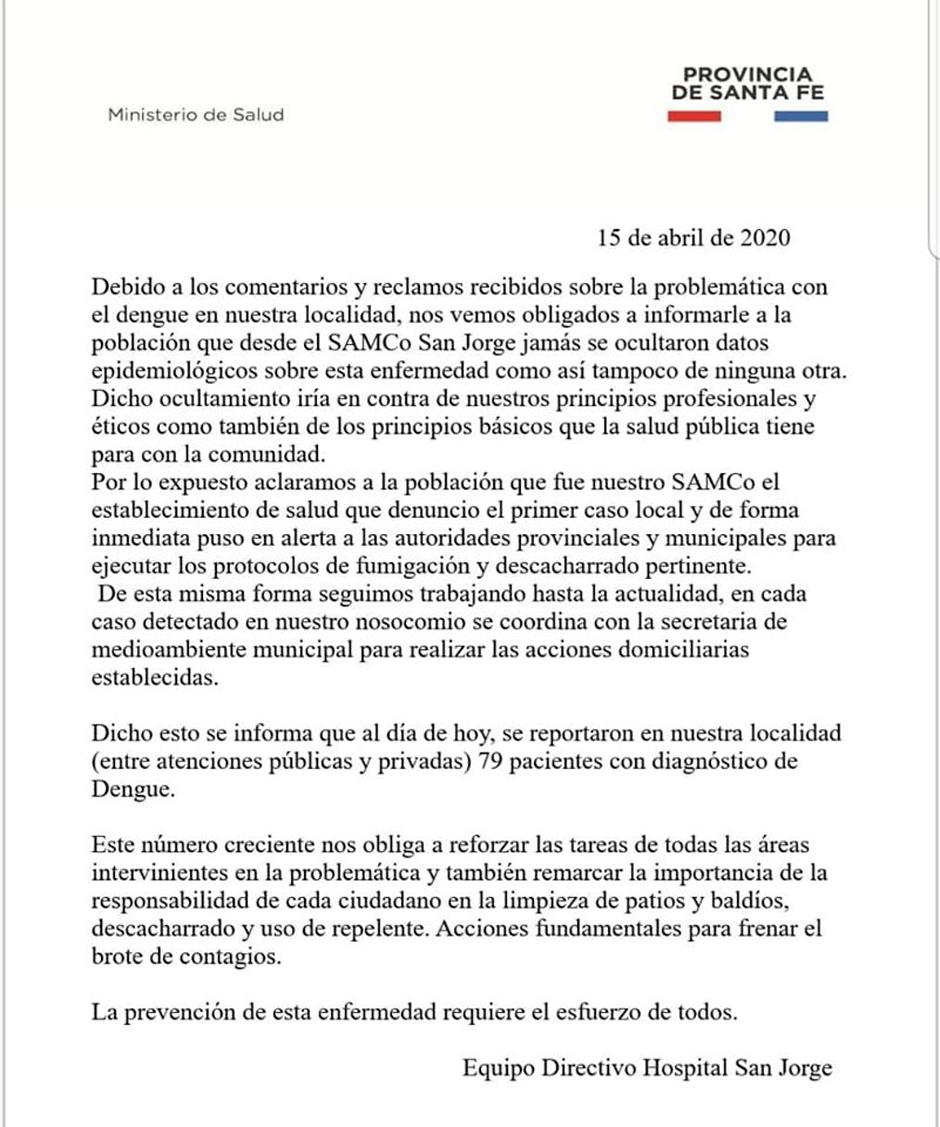 dengue Parte-Hospital-Dengue