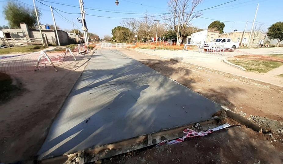 cruces pavimento calles