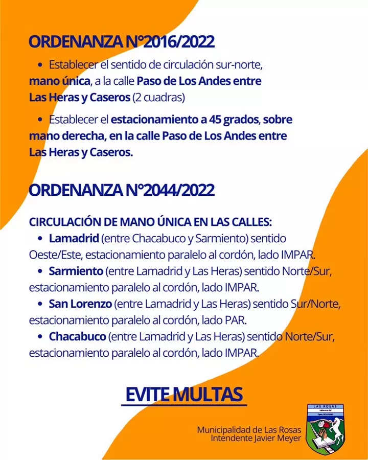 calles ordenanza