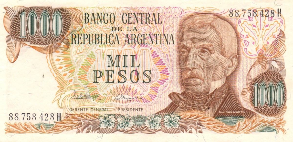 Billete Un Millon De Pesos Argentinos