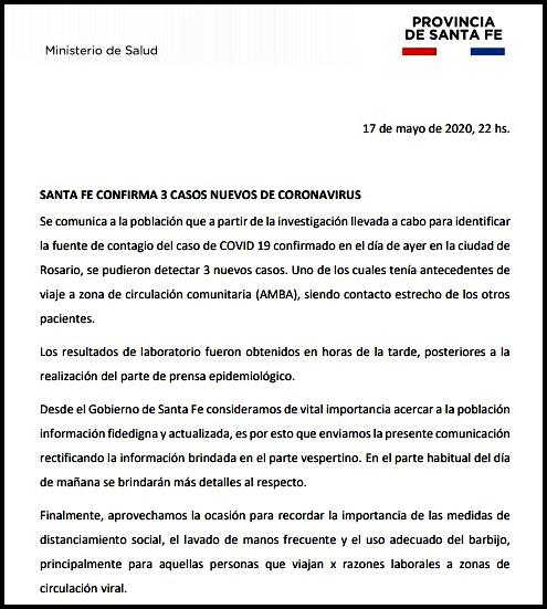 informe 17 mayo