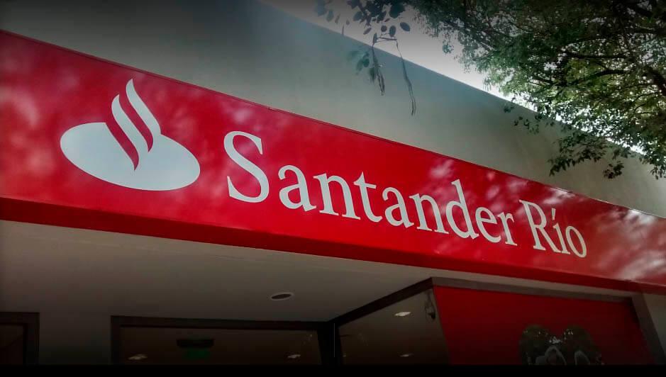 santander rio cartel frente
