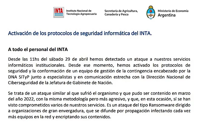 inta seguridad informt