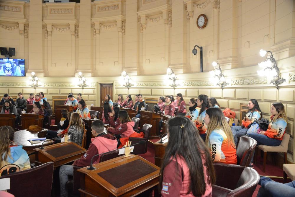 ciudadanos en el senado escuela comercio bancas