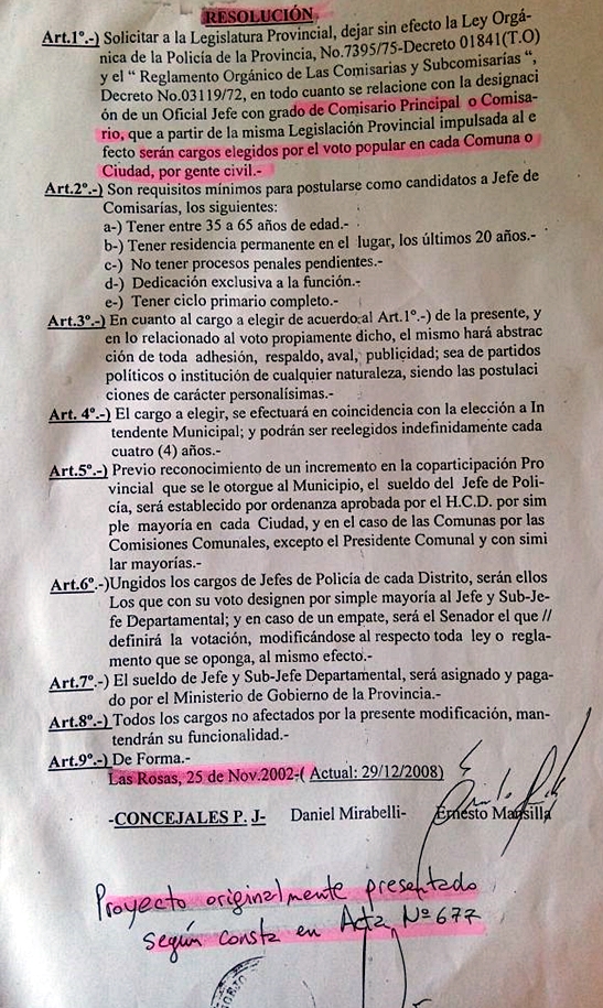 mansilla eleccion jefe policia 2