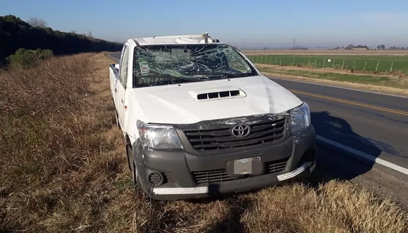 camioneta vuelco la california