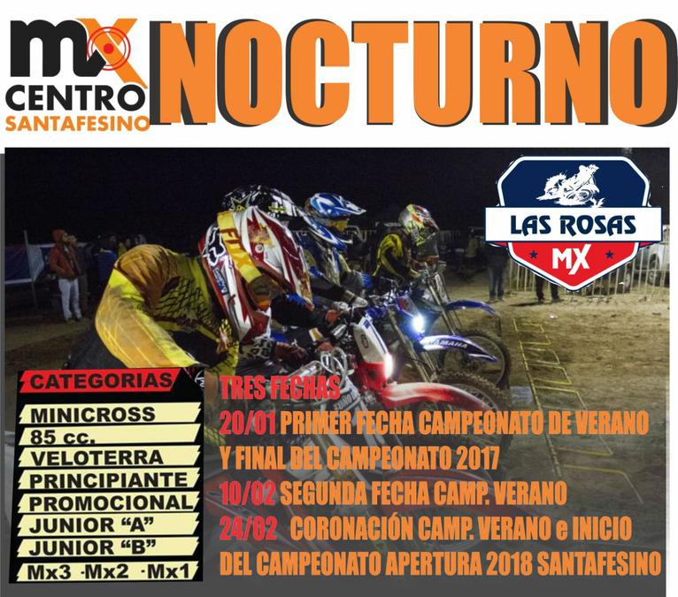 motocross nocturno enero las rosas