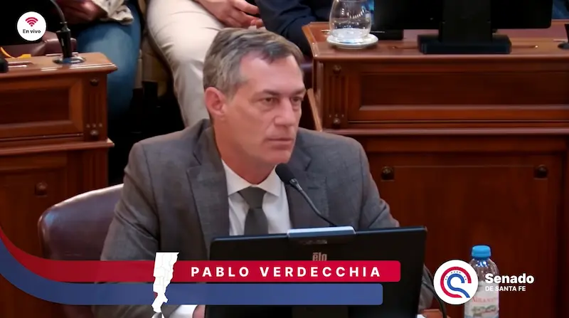 Verdecchia en el senado