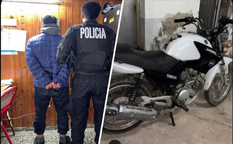 captura moto detenido LR