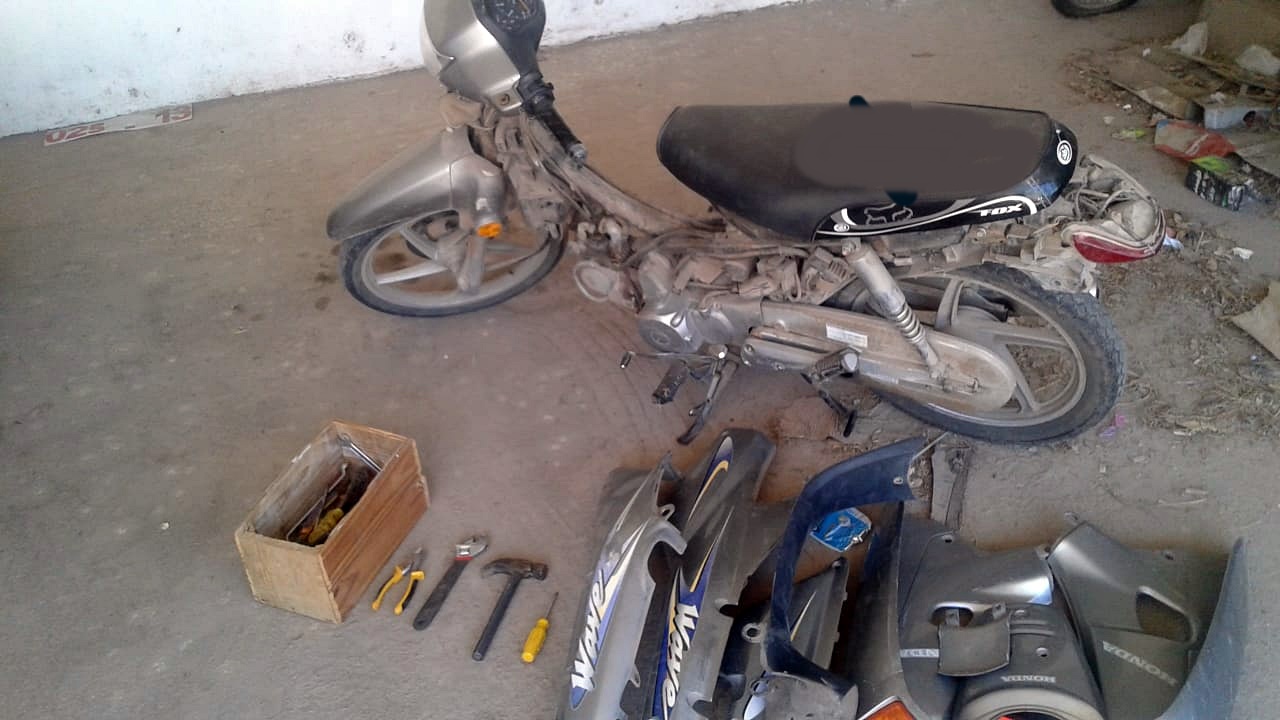 moto desarmada