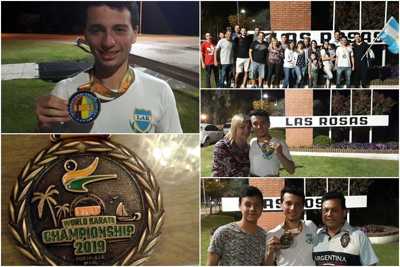 llegada mosaico con medalla