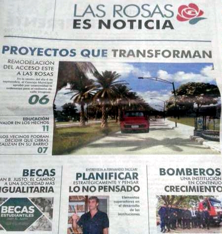 las rosas es noticia
