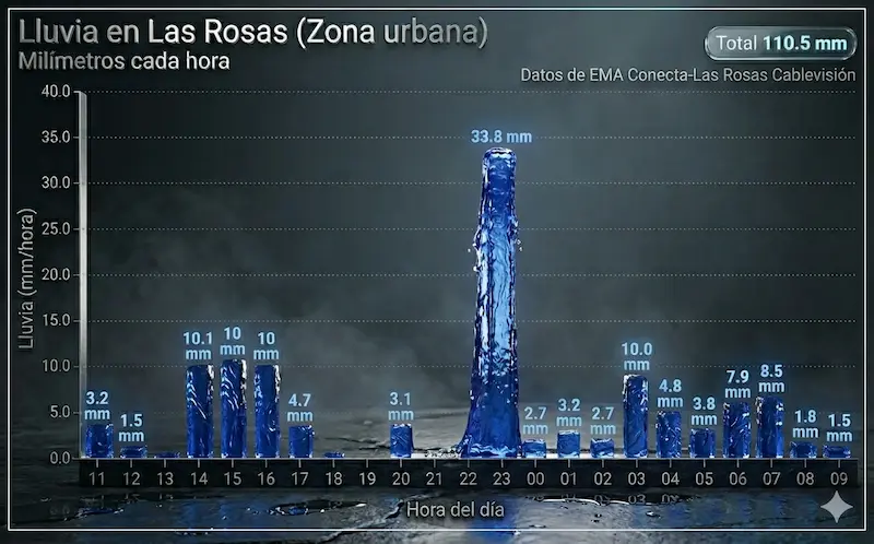 lluvias en las rosas